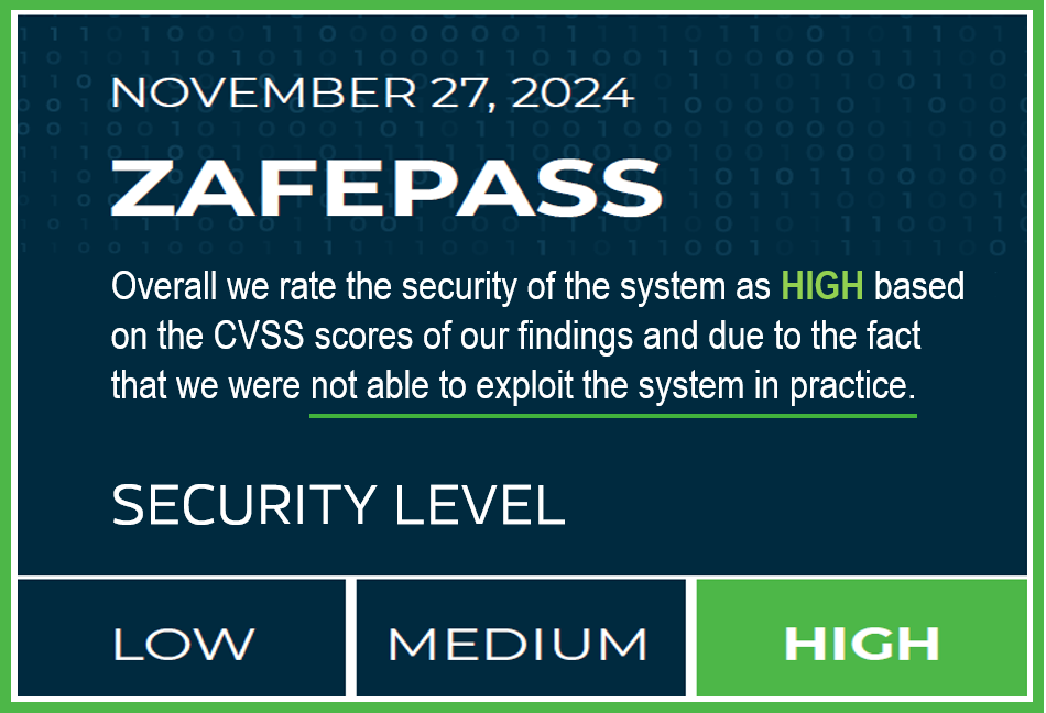 ZafePass Prevent & Protect is the only platform based on Zero-Trust and a lot of other principles that have received a "can't be compromized" validation and certifiate from a 3rd party assessor. It too them 10 months to realize there wasn't anything they could do. 